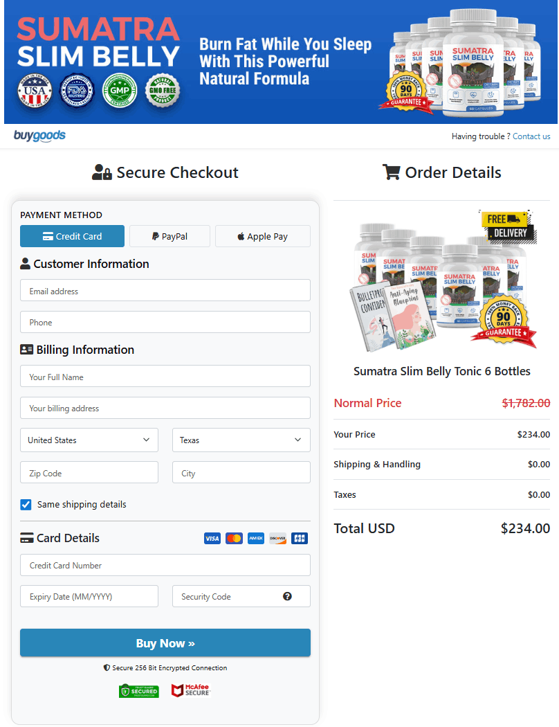 Sumatra Slim Belly Tonic